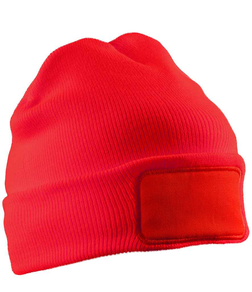 Result Genuine Recycled Double Knit Printers Beanie | Red