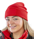 Result Genuine Recycled Double Knit Printers Beanie | Red