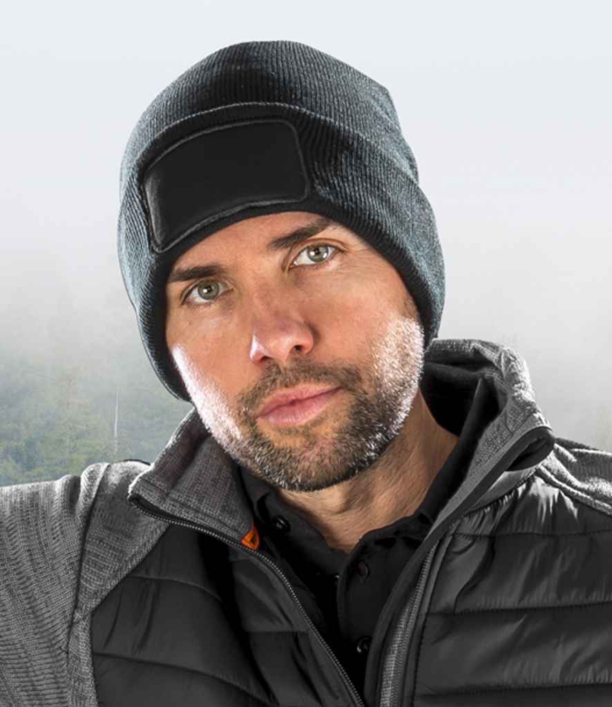Result Genuine Recycled Thinsulate™ Printers Beanie | Black