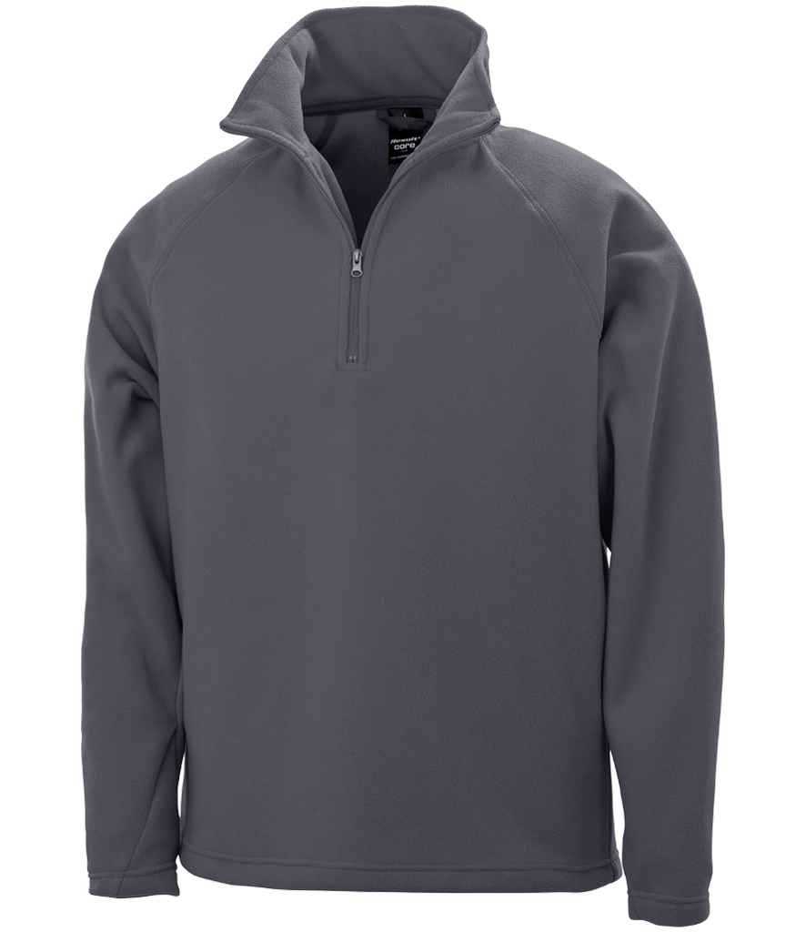 Result Core Zip Neck Micro Fleece | Charcoal