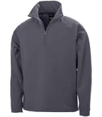 Result Core Zip Neck Micro Fleece | Charcoal