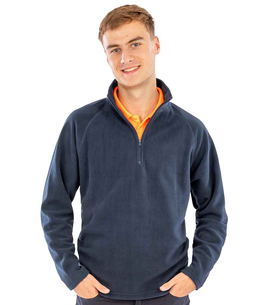Result Core Zip Neck Micro Fleece | Navy