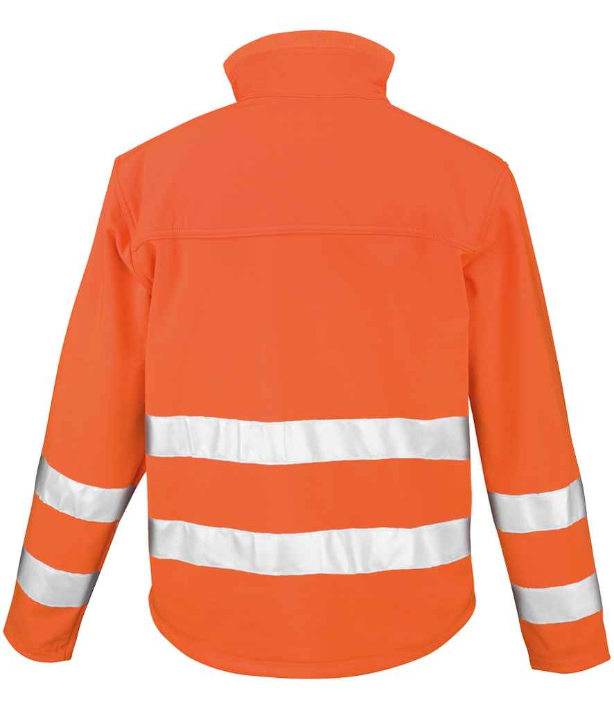 Result Safe-Guard Hi-Vis Soft Shell Jacket | Fluorescent Orange