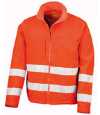 Result Safe-Guard Hi-Vis Soft Shell Jacket | Fluorescent Orange