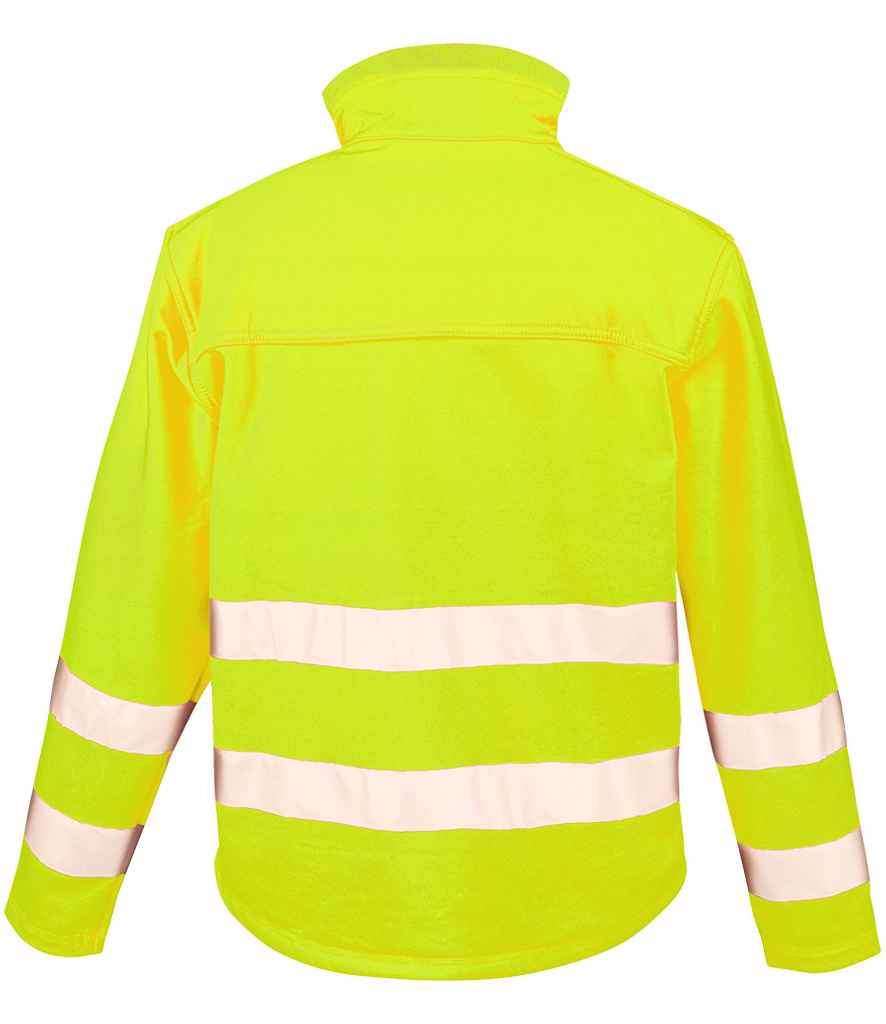 Result Safe-Guard Hi-Vis Soft Shell Jacket | Fluorescent Yellow
