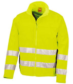 Result Safe-Guard Hi-Vis Soft Shell Jacket | Fluorescent Yellow