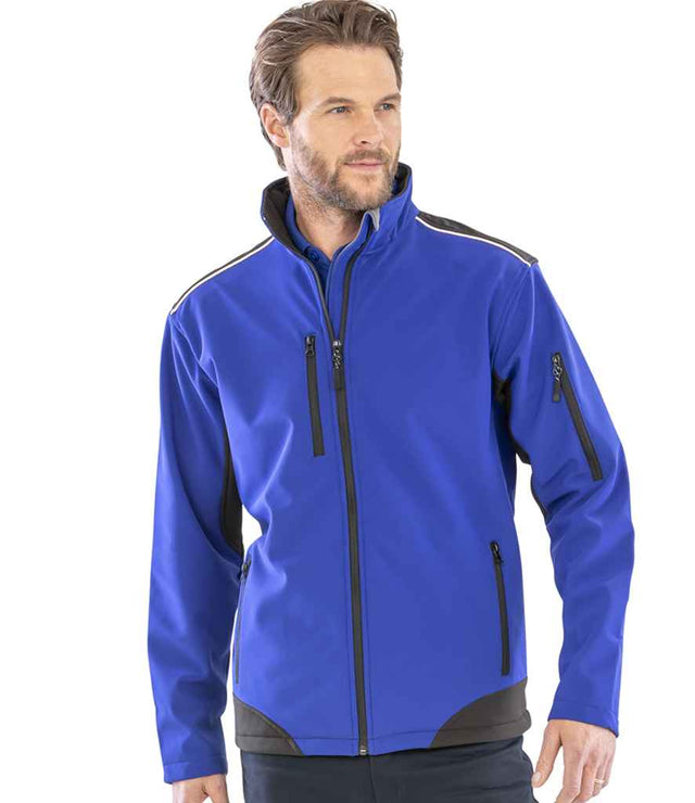 Result Work-Guard Ripstop Soft Shell Jacket Royal Blue/Black