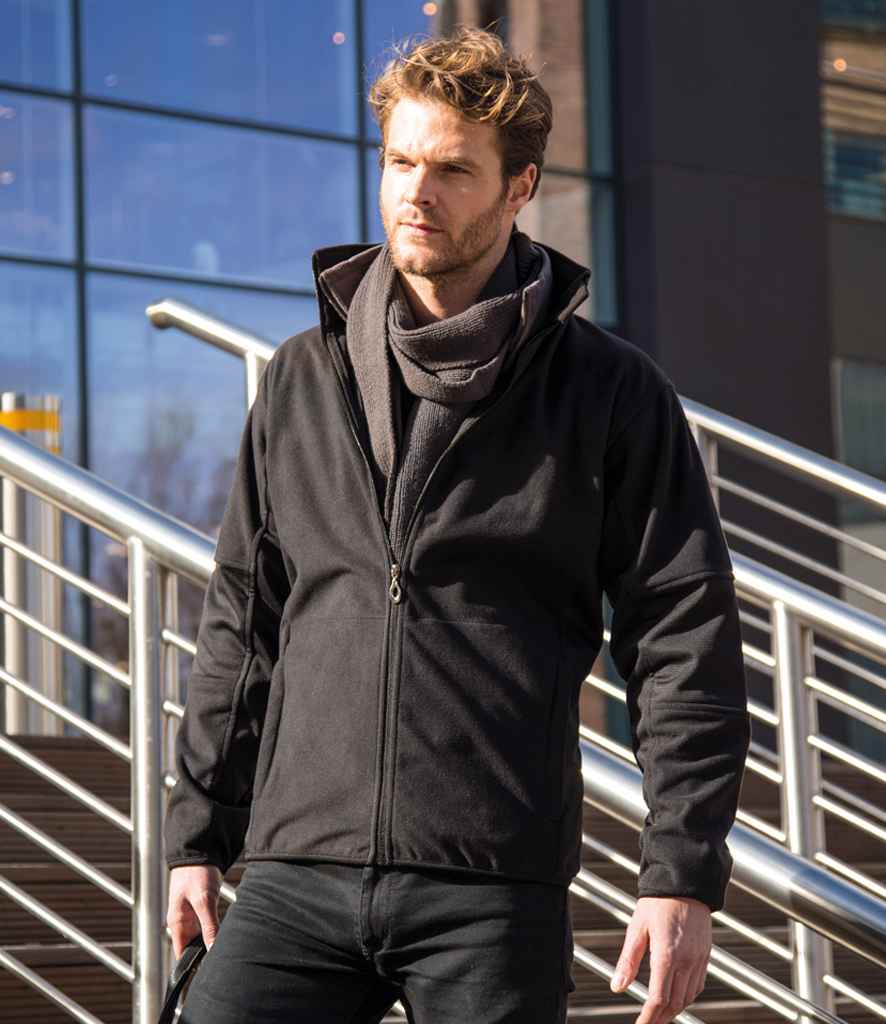 Result Osaka Combed Pile Soft Shell Jacket | Black