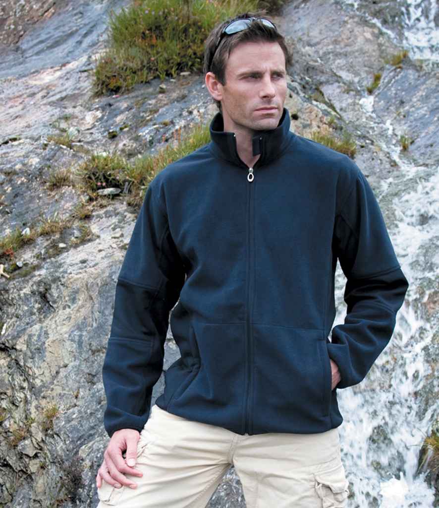 Result Osaka Combed Pile Soft Shell Jacket | Navy