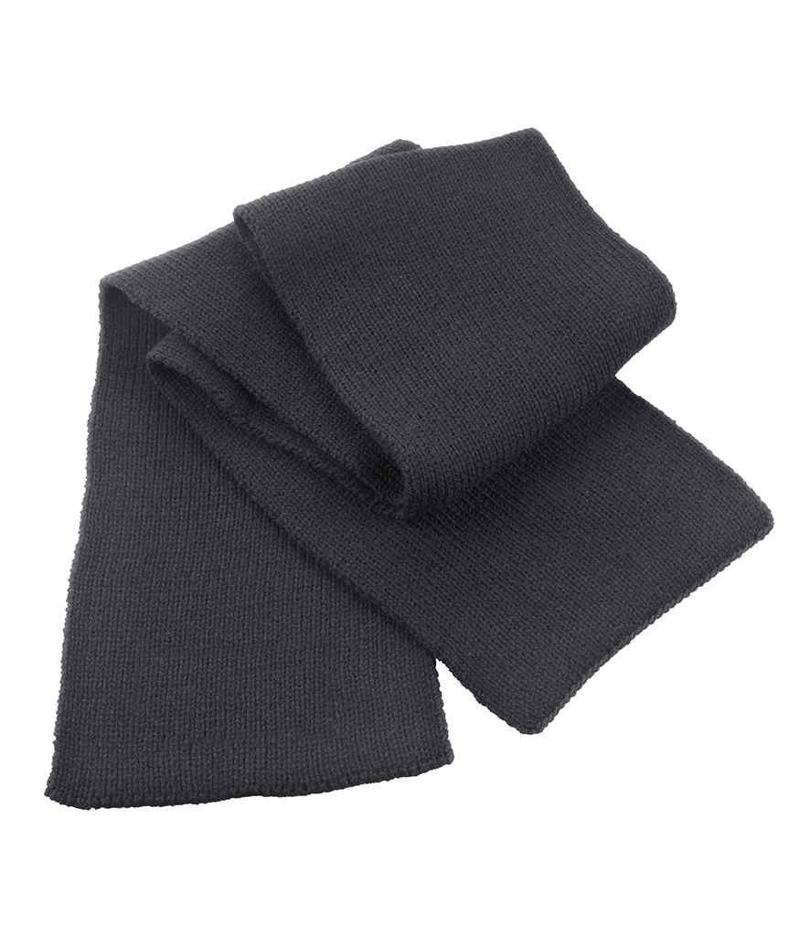 Result Classic Heavy Knit Scarf | Charcoal