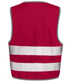Result Core Kids Enhanced Vis Vest | Burgundy