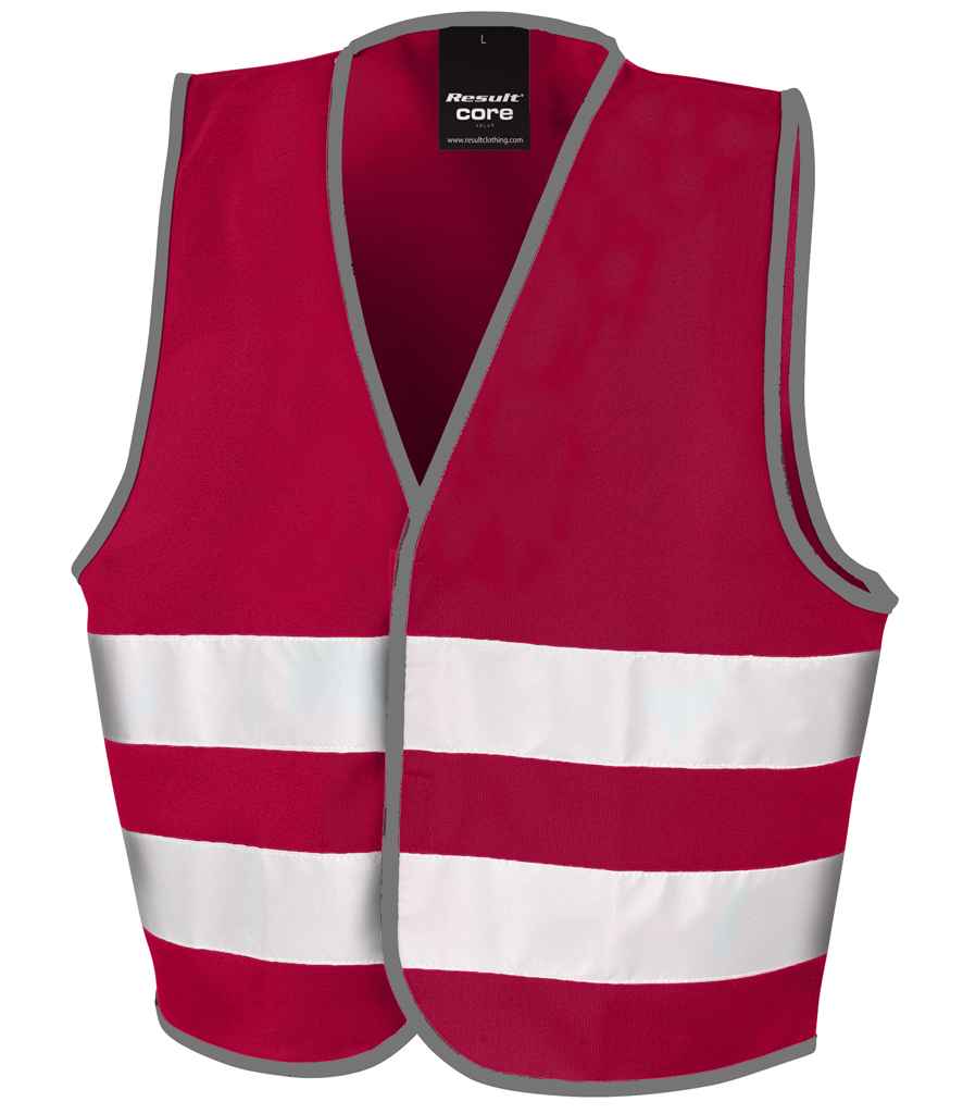 Result Core Kids Enhanced Vis Vest | Burgundy