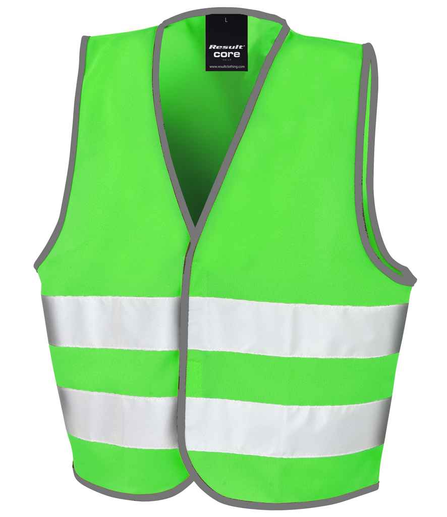 Result Core Kids Enhanced Vis Vest | Lime Green
