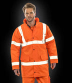 Result Core Hi-Vis Motorway Coat | Fluorescent Orange