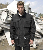 Result Work-Guard Sabre Long Coat | Black