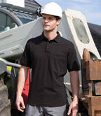 Result Work-Guard Apex Pocket Piqué Polo Shirt | Black