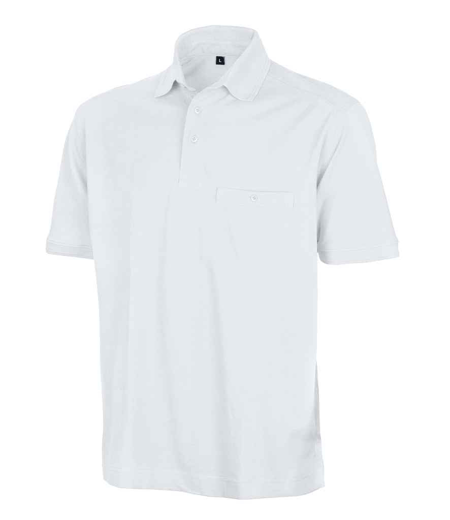 Result Work-Guard Apex Pocket Piqué Polo Shirt | White