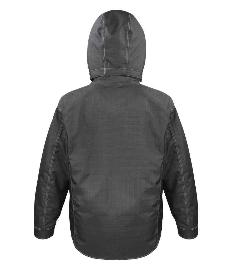 Result Work-Guard Denim Texture Rugged Jacket | Black