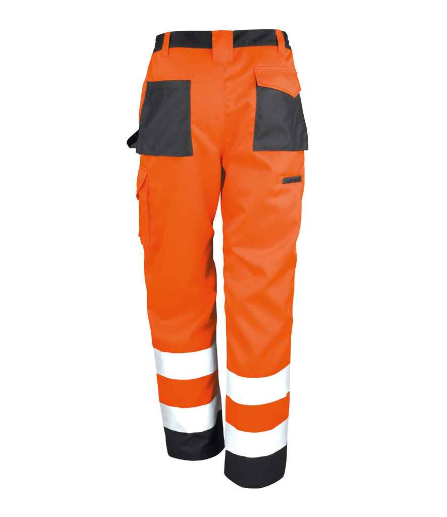 Result Safe-Guard Hi-Vis Cargo Trousers | Fluorescent Orange