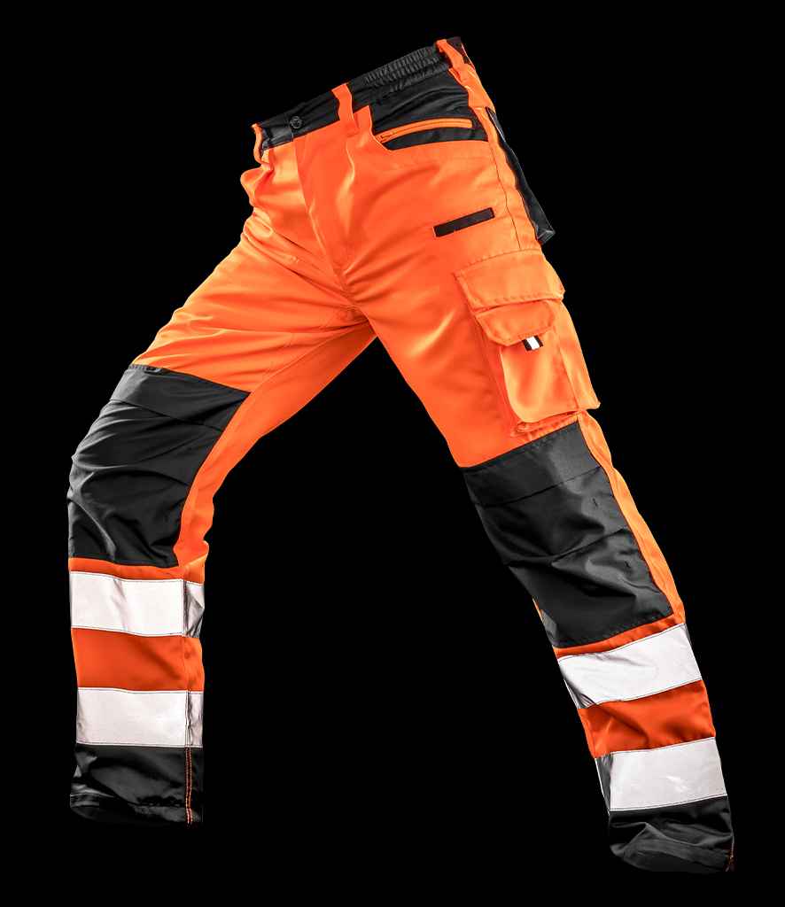 Result Safe-Guard Hi-Vis Cargo Trousers | Fluorescent Orange
