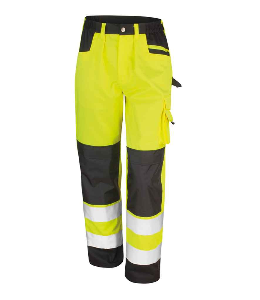 Result Safe-Guard Hi-Vis Cargo Trousers | Fluorescent Yellow