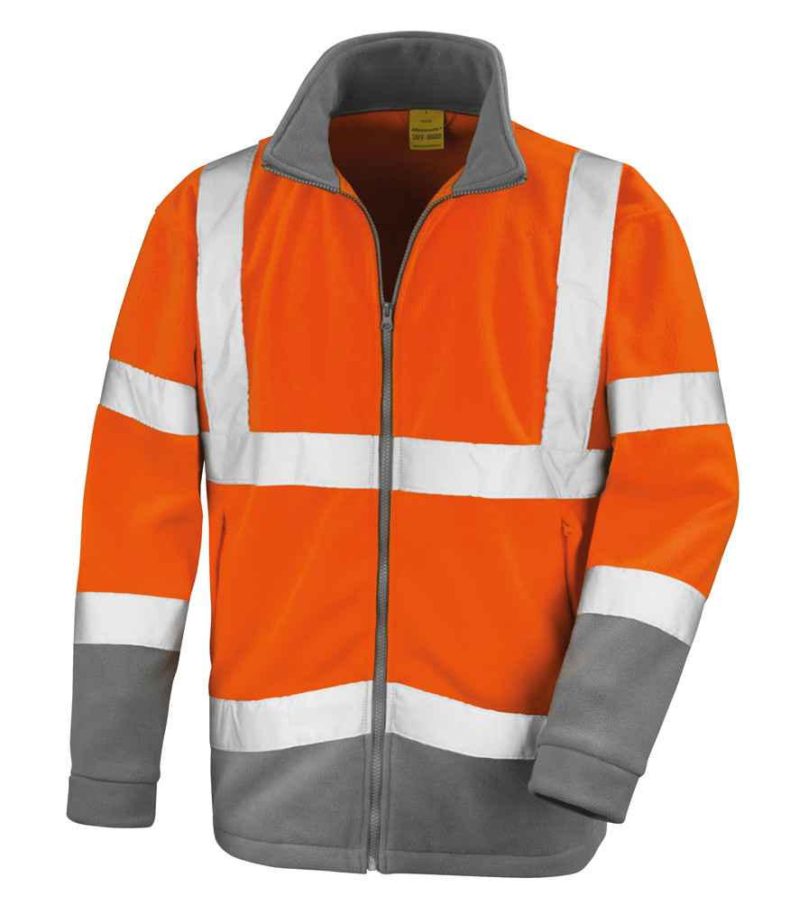Result Safe-Guard Hi-Vis Micro Fleece Jacket | Fluorescent Orange