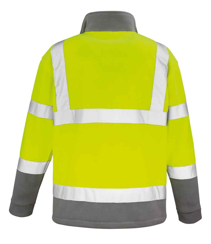 Result Safe-Guard Hi-Vis Micro Fleece Jacket | Fluorescent Yellow