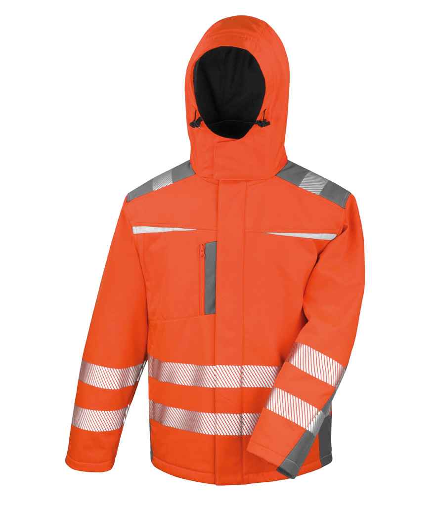 Result Safe-Guard Dynamic Soft Shell Jacket | Fluorescent Orange