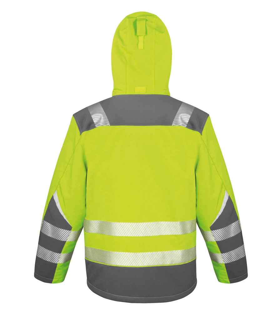 Result Safe-Guard Dynamic Soft Shell Jacket | Fluorescent Yellow