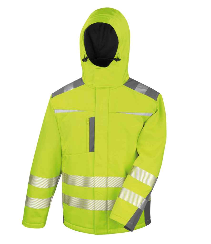Result Safe-Guard Dynamic Soft Shell Jacket | Fluorescent Yellow
