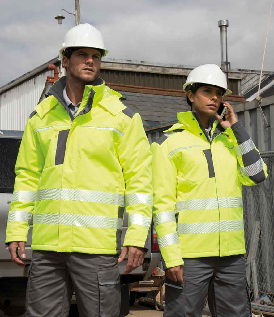 Result Safe-Guard Dynamic Soft Shell Jacket | Fluorescent Yellow