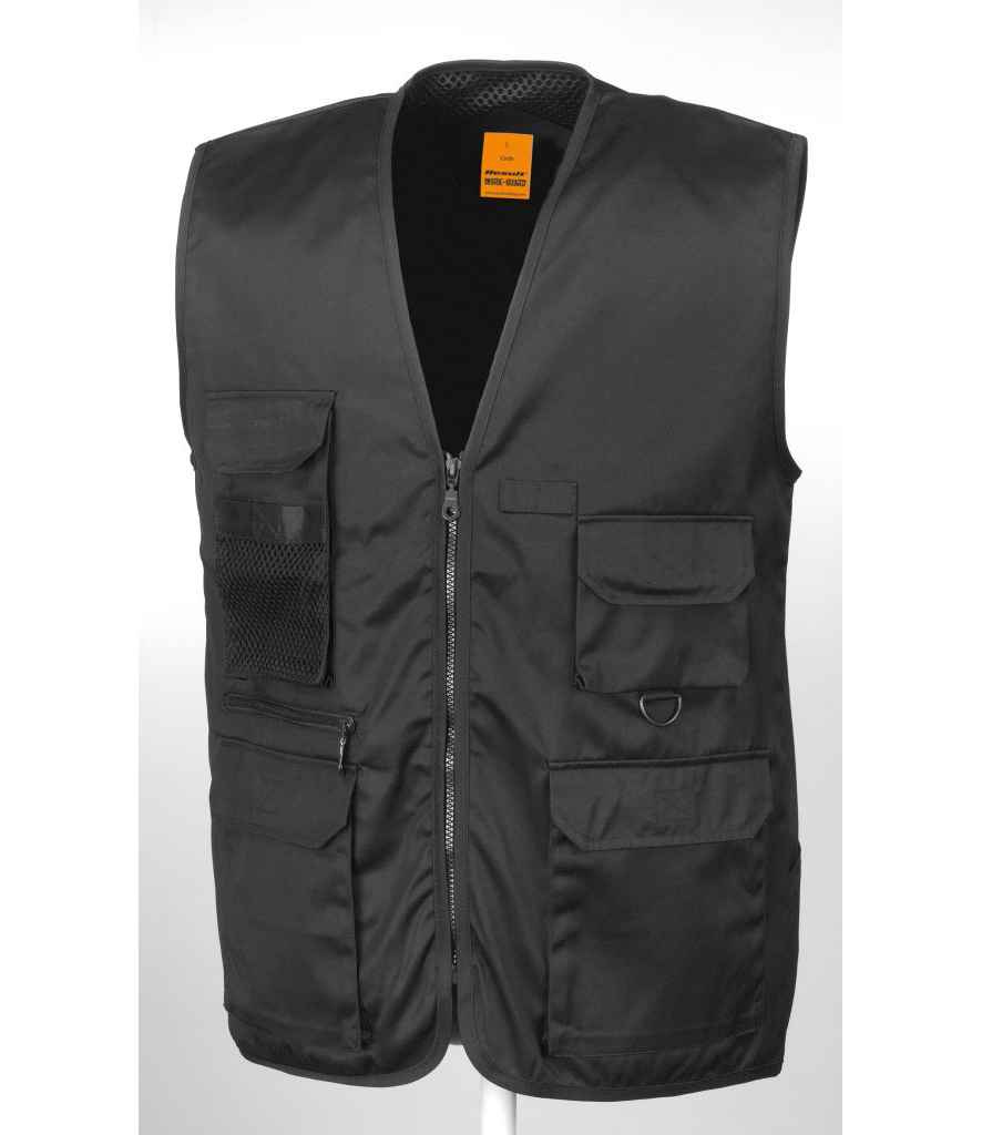 Result Work-Guard Safari Waistcoat | Black