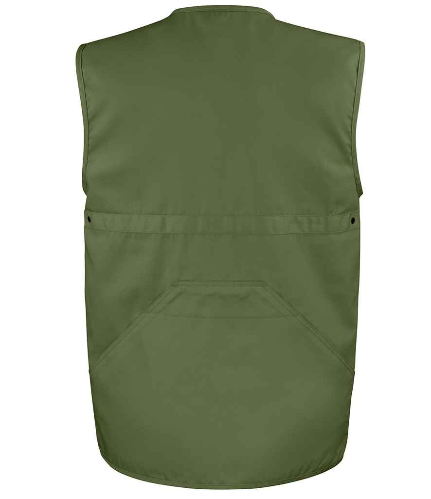 Result Work-Guard Safari Waistcoat | Lichen Green