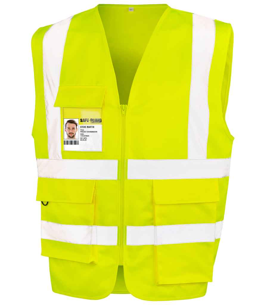 Result Safe-Guard Heavy Duty Poly/Cotton Security Vest | Yellow