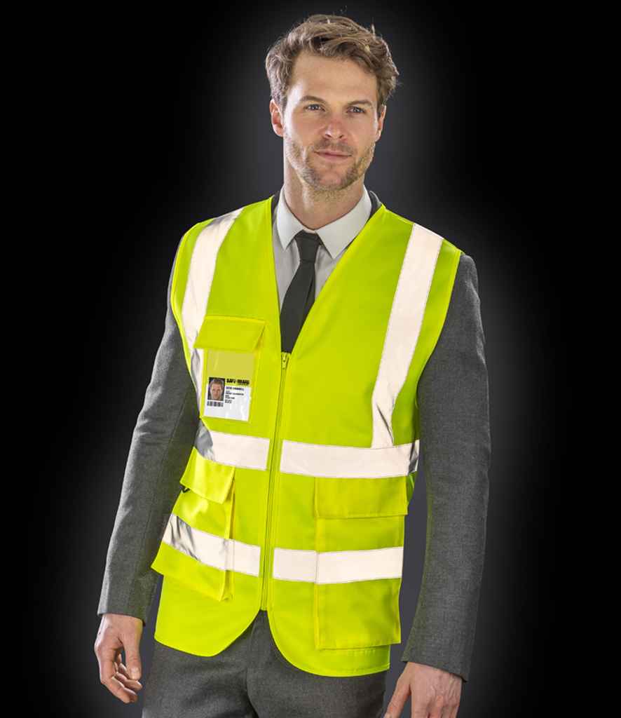 Result Safe-Guard Heavy Duty Poly/Cotton Security Vest | Yellow