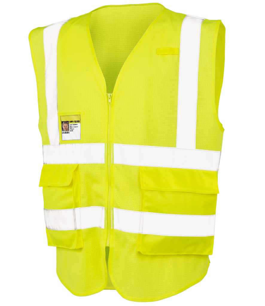 Result Safe-Guard Executive Cool Mesh Safety Vest | Fluorescent Yellow