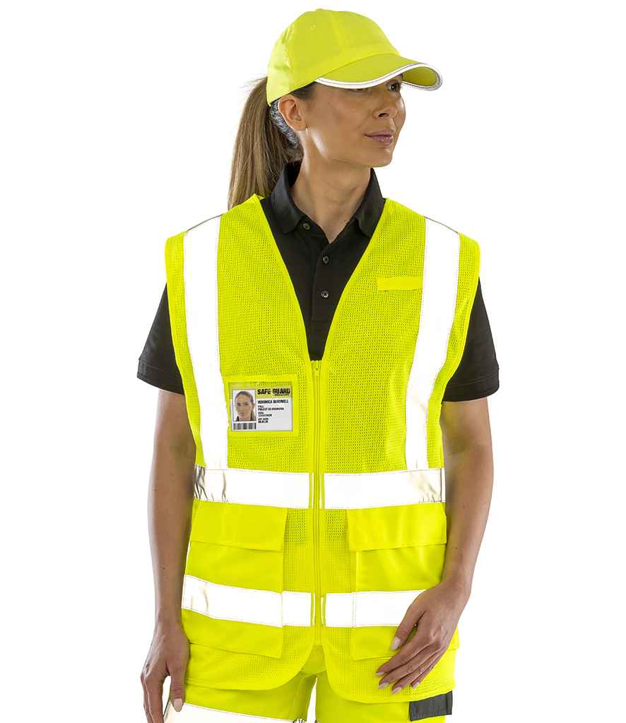 Result Safe-Guard Executive Cool Mesh Safety Vest | Fluorescent Yellow