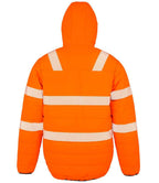 Result Genuine Recycled Ripstop Padded Safety Jacket | Fluorescent Orange