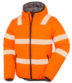 Result Genuine Recycled Ripstop Padded Safety Jacket | Fluorescent Orange