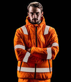 Result Genuine Recycled Ripstop Padded Safety Jacket | Fluorescent Orange