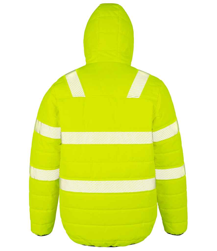 Result Genuine Recycled Ripstop Padded Safety Jacket | Fluorescent Yellow