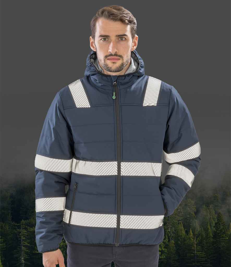Result Genuine Recycled Ripstop Padded Safety Jacket | Navy
