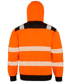 Result Genuine Recycled Safety Zip Hoodie | Fluorescent Orange