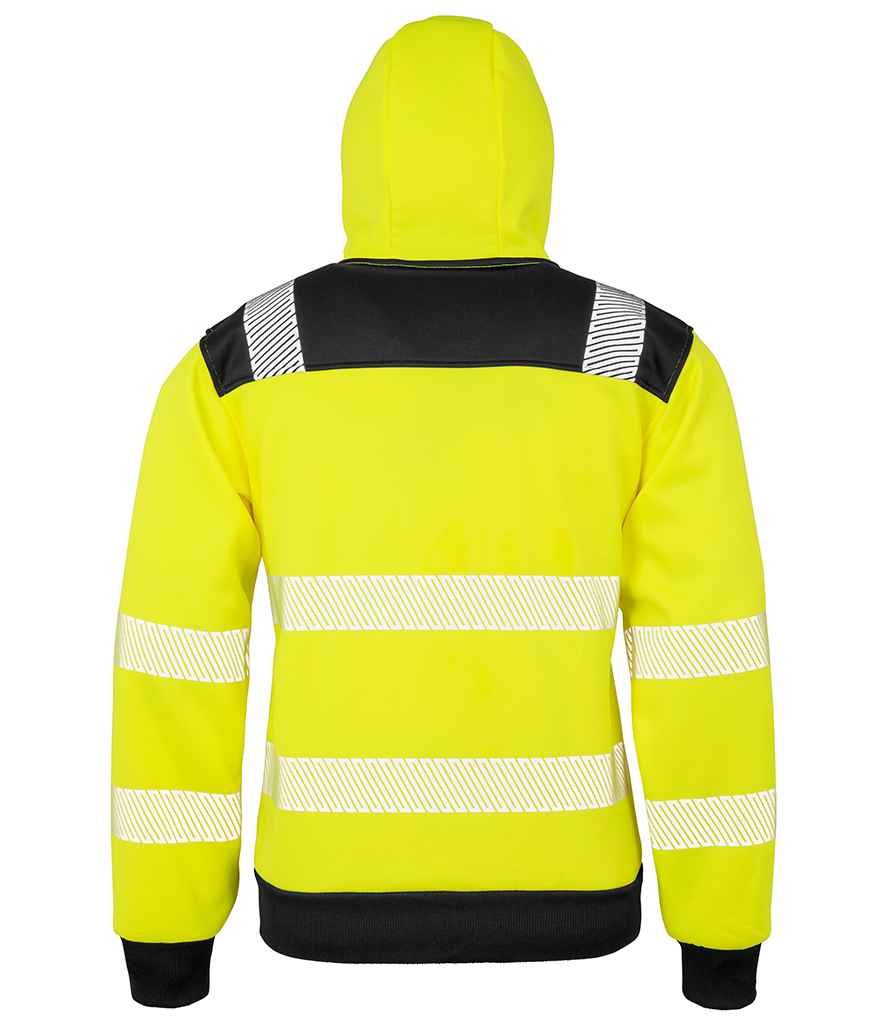 Result Genuine Recycled Safety Zip Hoodie | Fluorescent Yellow