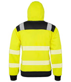 Result Genuine Recycled Safety Zip Hoodie | Fluorescent Yellow