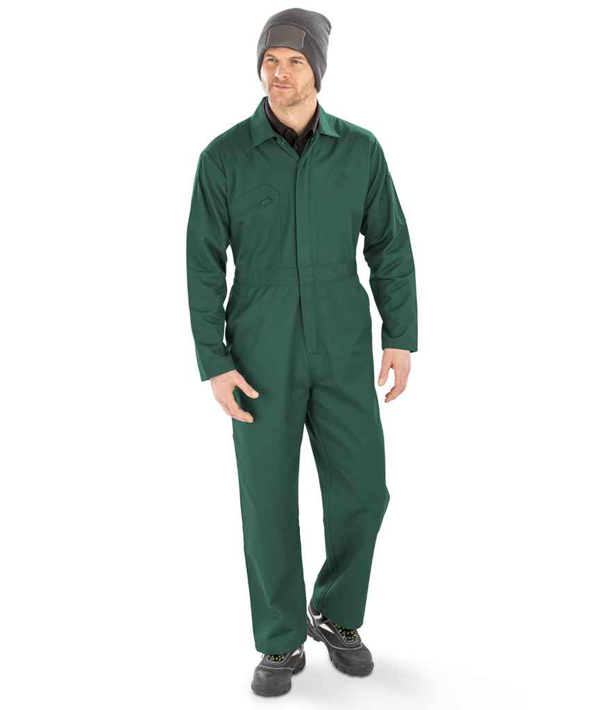 Result Genuine Recycled Action Overalls | Bottle Green