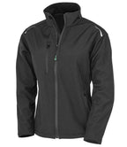 Result Genuine Recycled Ladies Three Layer Printable Soft Shell Jacket | Black