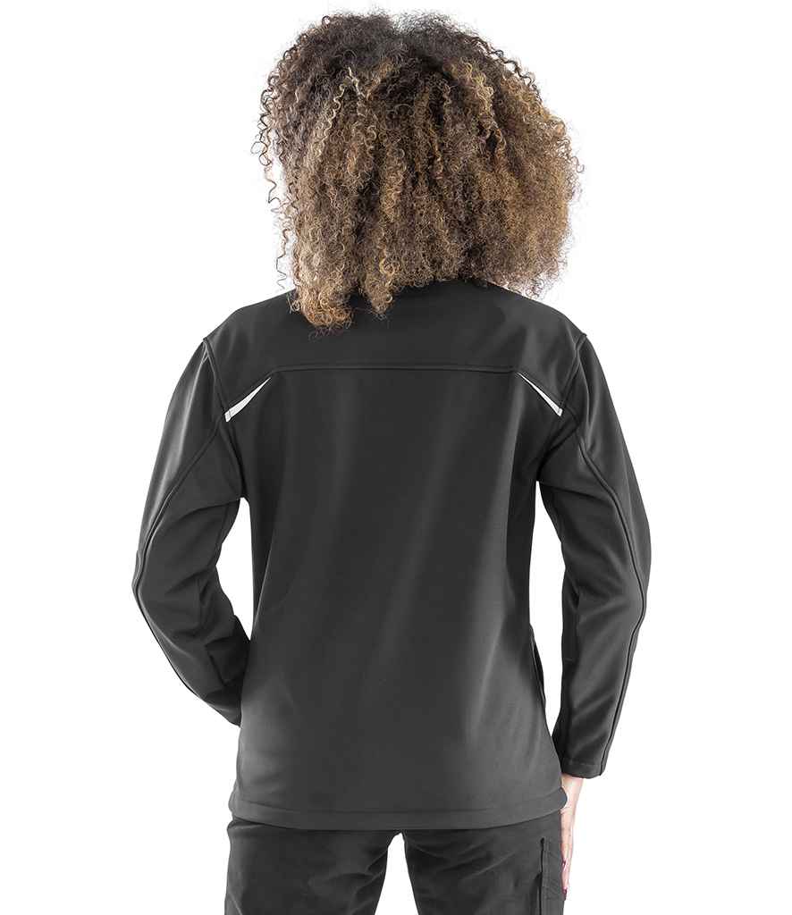 Result Genuine Recycled Ladies Three Layer Printable Soft Shell Jacket | Black