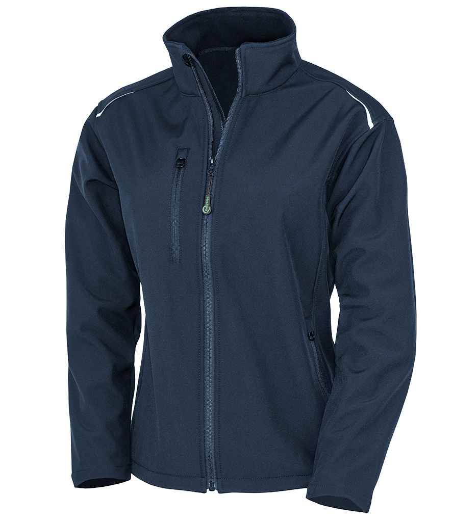 Result Genuine Recycled Ladies Three Layer Printable Soft Shell Jacket | Navy