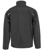 Result Genuine Recycled Three Layer Printable Soft Shell Jacket | Black